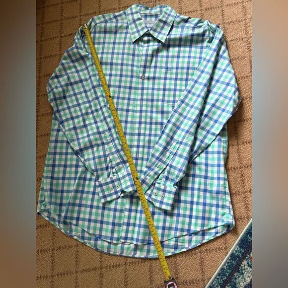 Southern Tide bright gingham checked long sleeve button down shirt L - Picture 3 of 10